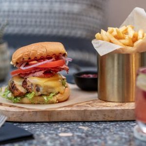 Cajun Chicken & Cheddar Burger